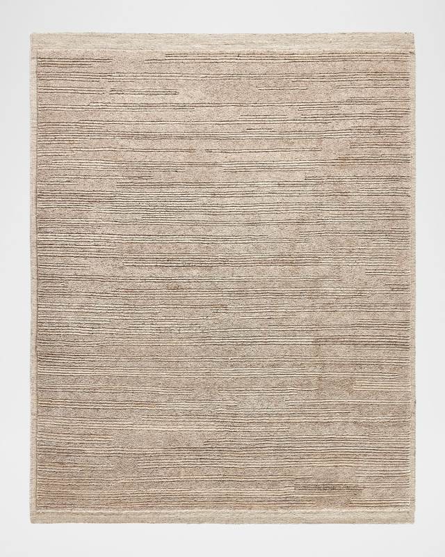 Miro Taupe Hand-Knotted Rug, 8' x 10'